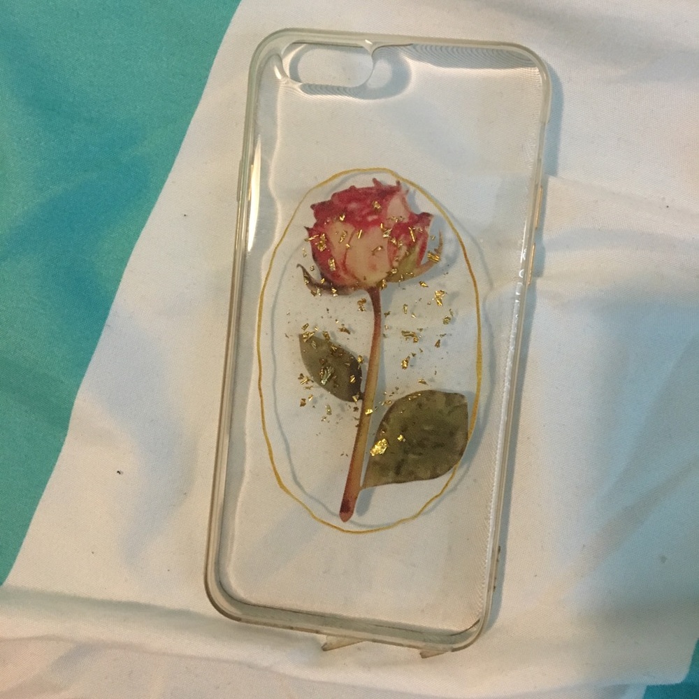 Pink rose IPhone case